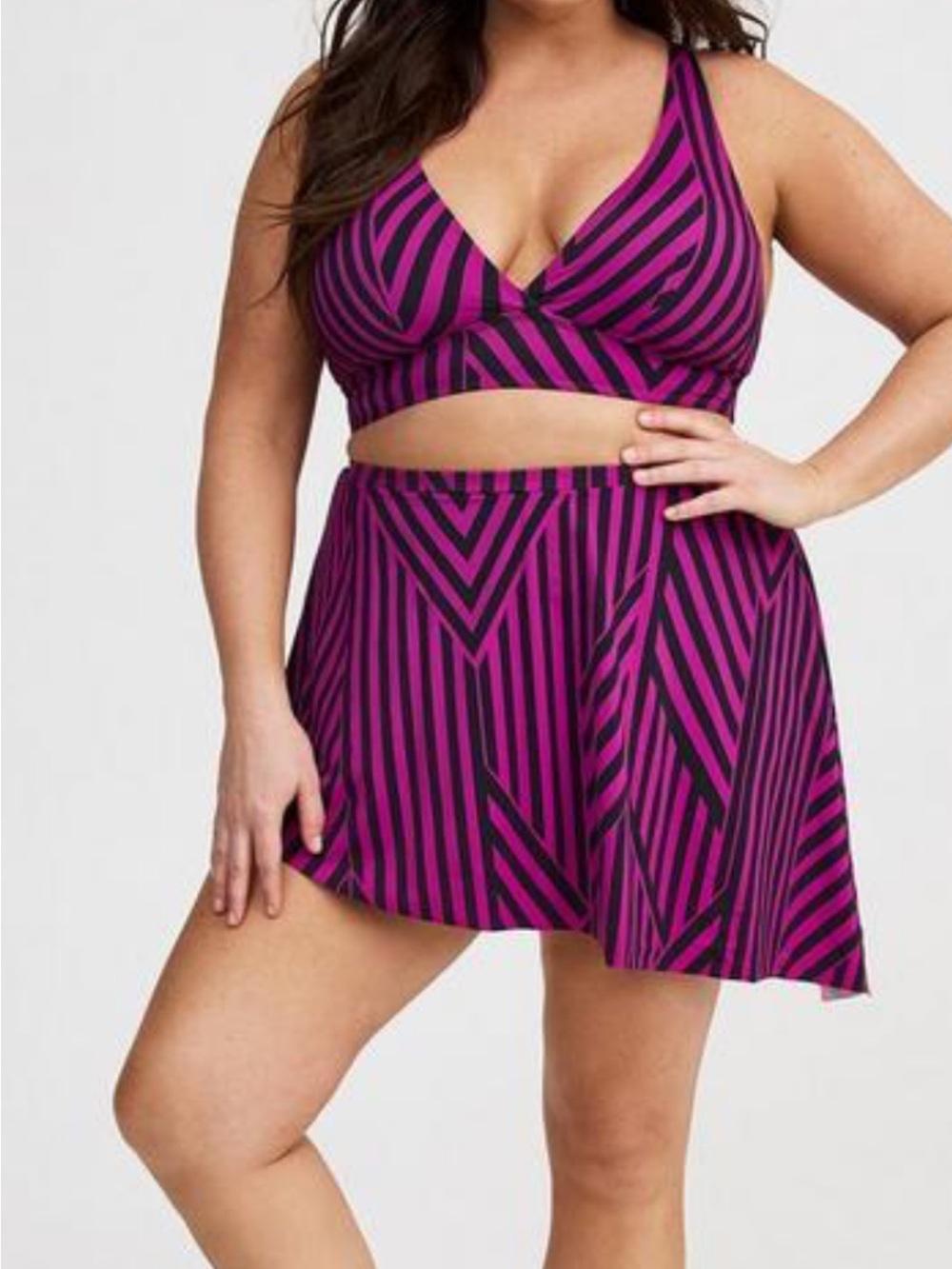 Torrid purple swim skirt plus size 1x